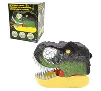 Lexibook, Máscara de dinosaurio, mandíbula móvil, juguete realista con rugidos y efectos luminosos, fácil de poner, RPDINO01LXB