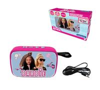 LEXIBOOK Mattel Barbie - Altavoz Bluetooth portátil, inalámbrico, USB-C, Tarjeta SD/TF, batería Recargable, Azul/Rosa, BT018BBLXB