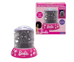 Lexibook, Mattel Barbie, Luz nocturna con proyección y efectos sonoros Barbie, Rosa, NLJ035BB