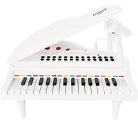 LEXIBOOK Reina de hielo de Disney 2 - Piano de 32 teclas con micrófono para cantar