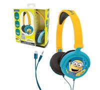 LEXIBOOK, Mi Villano Favorito Minions, Auriculares estéreo, Volumen Seguro para niños, Plegables y Ajustables, Amarillo/Negro, HP010DES