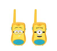 LEXIBOOK, Mi Villano Favorito, Walkie-talkies Minions 200m, Juego de comunicación para niños, 2 Canales de comunicación, Clip para cinturón, Amarillo, TW12DES
