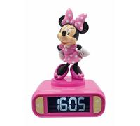 Disney - Despertador digital con luz nocturna 3D de Minnie y efectos de sonido. (RL800MN)