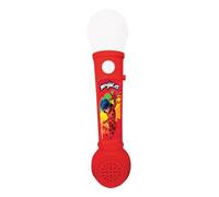 Lexibook Micrófono luminoso Miraculous Ladybug Cat Noir – Altavoz integrado, luces, melodías, rojo