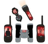 Lexibook Misión Espía - Set de Aventurero para niños, walkie-talkies 120m, binoculares, brújula, Linterna, RPTW12SPY