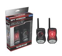 Lexibook Spy Mission-Walkie Talkies, 200m, Set niños, 2 Canales de comunicación, Clip para el cinturón, Negro/Rojo, M (TW12SPY)