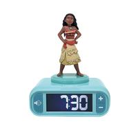 Lexibook, Moana, Moana Nightlight Alarm Clock, Sonidos y Melodías, Pantalla LCD retroiluminada, Luminoso, Snooze, RL800VN