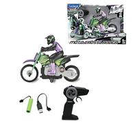 Lexibook Moto todoterreno radiocontrol Crosslander RC18, hasta 12 km/h, luces, derrapes, recargable