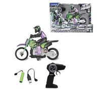 Lexibook, Moto Todoterreno radiocontrolada Crosslander®, hasta 12km/h, Equilibrio, Efectos de luz, derrapes Locos, aceleración rápida, Mando a Distancia ergonómico, Recargable, RC18LXB