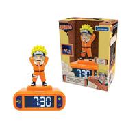 Lexibook Reloj despertador de noche Naruto RL800NA – LCD retroiluminada, sonidos y función snooze