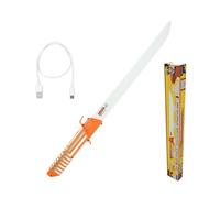 LEXIBOOK, Naruto, Sable Naruto Interactivo Que reacciona a los Movimientos, 4 Modos de luz, se Ilumina en 8 Colores, Efectos sonoros de Combate, batería Recargable, RP20NA