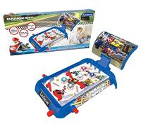 LEXIBOOK Nintendo Mario Kart Máquina electrónica de Pinball de Mesa, Juego de acción y Reflejo para niños y familias, Pantalla LCD, Efectos de luz y Sonido, Azul/Rojo, JG610NILXB