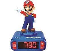 Lexibook Nintendo Super Mario-Reloj Despertador, a partir de 3 años, con Pantall
