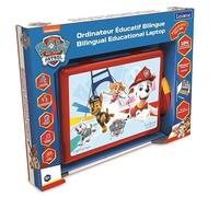 Lexibook Pat Patrol Paw Patrol Chase Marshall - Ordenador Educativo bilingüe francés/inglés - Juguete Infantil con 124 Actividades para Aprender, divertirse y Tocar el Piano, Azul/Rojo - JC598PA1