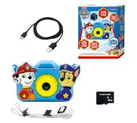 Lexibook, Patrulla Canina, Cámara Infantil 4 en 1 con Funda, DJ078PA | Foto, vídeo, selfie, juegos, funda incluida, tarjeta SD 32GB, para niños