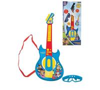 LEXIBOOK, Patrulla Canina Guitarra Electrónica, K260PALXB | Micrófono y gafas, 2 modos de juego, canciones demo, entrada MP3