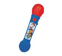 LEXIBOOK, Paw Patrol, Micrófono para niños, Juego de Juguete Musical, Altavoz Incorporado, Efectos de luz, melodías de demostración Incluidas, Azul/Rojo, MIC80PA