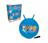 LEXIBOOK, Patrulla Canina, Pelota Saltarina Hinchable, BG040PA | Pelota luminosa de color, bomba manual incluida, plástico duradero y seguro, azul