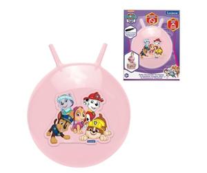 LEXIBOOK, Patrulla Canina, Pelota Saltarina Hinchable, BG040PAG | Pelota luminosa de color, bomba manual incluida, plástico duradero y seguro, rosa