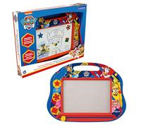 LEXIBOOK, Paw Patrol, Tablero de Dibujo magnético mágico Multicolor, Juguete Creativo artístico para niñas y niños, Lápiz óptico y Sellos, Rojo/Azul, CRPA550