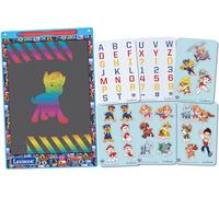 LEXIBOOK, Patrulla Canina, Pizarra Mágica, CRT10PA | Pantalla 28 cm, 1 lápiz y 6 plantillas, dibujos multicolor, azul/rojo