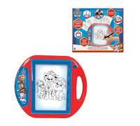 LEXIBOOK, Patrulla Canina, Proyector de Dibujo, CR310PALXB | 4 sellos, 10 plantillas, 1 lápiz, pantalla luminosa, juguete creativo, niños y niñas, rojo/azul