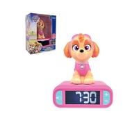 LEXIBOOK, La Patrulla Canina, Reloj Despertador con Luz Nocturna, Sonidos y Melodías, Pantalla LCD Retroiluminada, Luminoso, Snooze, RL800PAGLXB