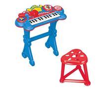 Lexibook Teclado electrónico Paw Patrol K707PA con asiento, MP3, efectos de sonido, azul/rojo