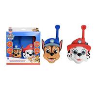 Lexibook, La Patrulla Canina, Walkie-Talkies 3D Chase y Marshall, Alcance de 500m, 2 Canales de Comunicación, Clip para el Cinturón, Rojo/Azul, TW18PALXB