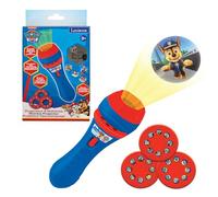 LEXIBOOK, Paw Patrol, Historias proyector, Linterna y proyector con 3 Discos, 24 imágenes, CREA Tus propias Historias, Azul/Rojo, LTC050PA
