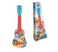 LEXIBOOK, Paw Patrol La Patrulla Canina Chase, Mi Primera Guitarra, 6 Cuerdas de Nylon, 53 cm, guía incluida, Azul/Rojo, K200PALXB