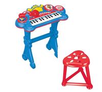 LEXIBOOK Paw Patrol Teclado electrónico, Asiento, micrófono, Reproductor de MP3, Efectos de Sonido, melodías de demostración, Azul/Rojo, K707PALXB