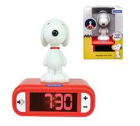 LEXIBOOK, Peanuts Snoopy, Despertador luz Nocturna, Rojo, RL800PNLXB