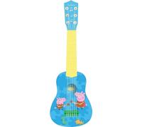 Lexibook, Peppa Pig, Mi Primera Guitarra acústica, 6 Cuerdas de Nylon, 53 cm, Guía de Aprendizaje incluida, Azul/Amarillo, K200PP