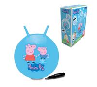 LEXIBOOK, Peppa Pig, Pelota Saltarina Hinchable, BG040PP | Pelota luminosa de color, bomba manual incluida, plástico duradero y seguro, azul