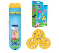 LEXiBOOK, Peppa Pig, proyector y luz de antorcha, historias de imágenes | Proyecta 24 imágenes de Peppa Pig con 3 discos incluidos e interruptores en una práctica linterna LED