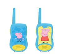 LEXIBOOK Peppa Pig Walkie-talkies, Pinza para Colgar del cinturón, 2 Canales,batería, Azul, TW12PPLXB