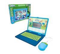 Lexibook, Pitufos, Computadora educativa bilingüe Francés/Inglés, Juguete para niños con 124 Actividades de Idioma, Escritura, matemáticas, lógica, música y Juegos (JC598SFi1)