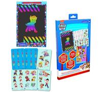 Lexibook, Pizarra Mágica Paw Patrol, Juguete de Arte y Manualidades para niñas y niños, tamaño A4 con Dibujos Multicolores, Azul/Rojo, CRT10PALXB