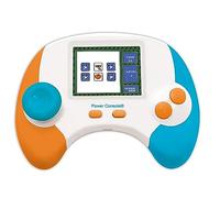 Lexibook, Power Console®, Consola de Juegos educativa bilingüe con 100 Actividades, Inglés/Español, Blanco/Naranja/Azul, JCG100i2