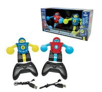 LEXIBOOK, Powerman® Gladiators Eject, Robots de Batalla teledirigidos, Modo de Combate Duelo, Efectos de luz y Sonido, Azul/Rojo, ROBDUO2LXB