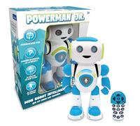 Lexibook ROB20FR Jr. Robot inteligente que lee pensamientos, juguete para niños, baila, toca música, concursos, animales, karaoke programable, STEM azul/verde, (versión francesa)