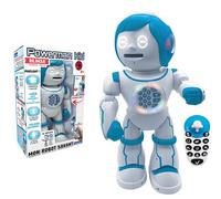 Lexibook Powerman Kid - Robot Educativo bilingüe Hablando francés/inglés con Mando a Distancia, programable, Danza, reproducción de música, Cuenta Historias 450+ Quiz, Lanza Discos 4+ - ROB90FR