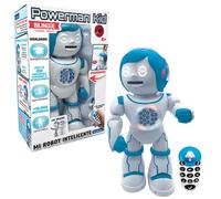LEXIBOOK LEXIBOOK-ROB90ES Powerman Kid - Robot Educativo bilingüe Que Habla inglés y español - Baila, Toca música, Cuenta Historias 450+ Pruebas, Lanza Discos, Color