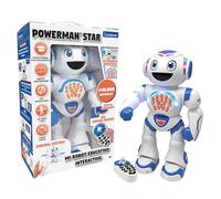 LEXIBOOK Powerman Star ROB85EN - Robot de juguete parlante con control remoto STEM programable para niños de 4 años en adelante