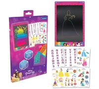 LEXIBOOK, Princesa Disney, Pizarra Mágica, Juguete de Manualidades para niñas y niños, Dibujos Multicolores, Pantalla de 28 cm, 1 lápiz óptico y 6 Plantillas incluidos, Rosa, CRT10DPLXB