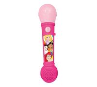 LEXIBOOK, Princesas Disney Micrófono Luminoso, MIC80DP | Efectos de sonido, melodías demo, rosa