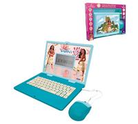Lexibook, Princesas Disney, Ordenador Educativo Vaiana bilingüe FRANCÉS/Inglés, Juguete para Niños con 124 Actividades de Idioma, Escritura, matemáticas, lógica, música y Juegos, JC598VNFR, Azul