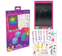 LEXIBOOK, Princesas Disney, Pizarra Mágica, CRT10DP | Pantalla 28 cm, 1 lápiz y 6 plantillas, dibujos multicolor, rosa