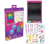 Lexibook, Princesas Disney, Pizarra Mágica, Juguete Artístico y Creativo para Niños y Niñas, Dibujos Multicolores, Pantalla de 28 cm, Incluye 1 Lápiz y 6 Plantillas, Rosa, CRT10DP